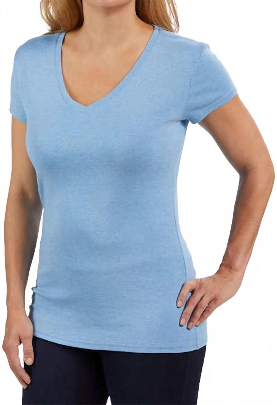 NEW KIRKLAND SIGNATURE kirkland signature womens v-neck short sleeve peruvian pi